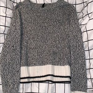 Black, white, & gray sweater